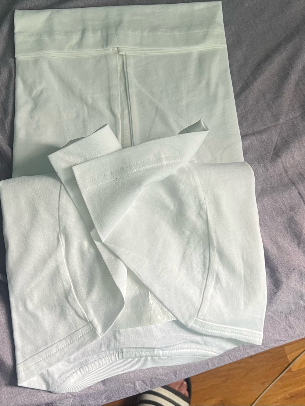 Lacoste White Tee with Black Crocodile Logo - Picture 5 of 6